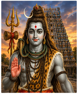 1008 Shiva & Rajarajeshwari temple ..